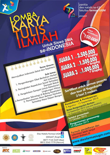 Lomba Karya Tulis Ilmiah Dies Natalis Farmasi UGM 2013
