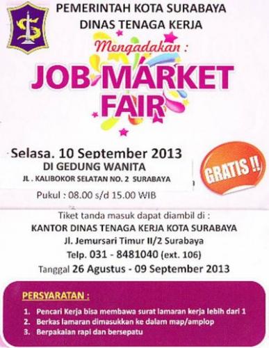 Pameran Job Market Fair Surabaya 2013