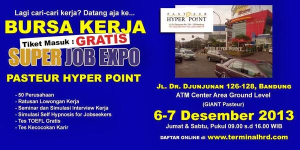 Bursa Kerja & Job Fair di GIANT Pasteur Bandung