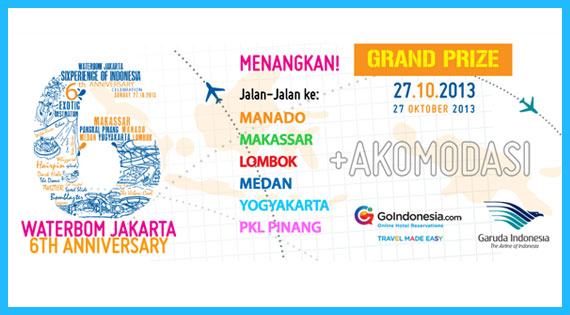 Diskon spesial di Waterbom Pantai Indah Kapuk Rp. 60.000,-