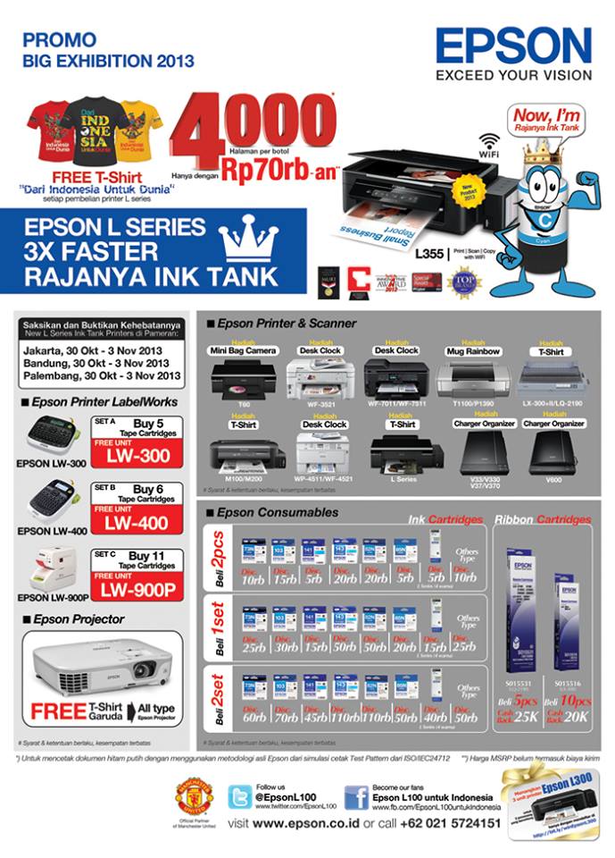 Epson printer memberikan promo di 3 kota