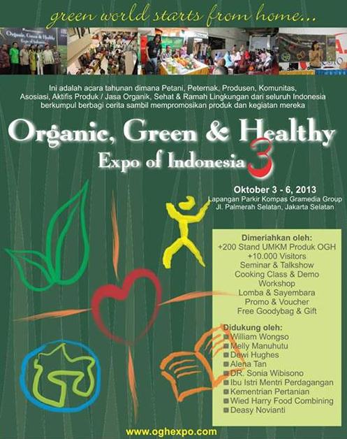 Pameran Organic, Green & Healthy Expo of Indonesia