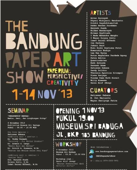 Bandung Paper Art Show di Museum Sri Baduga