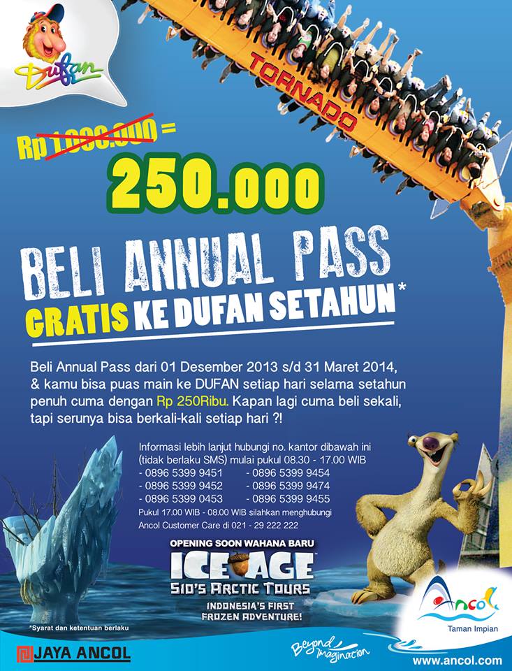 Promo gratis ke Dufan selama setahun