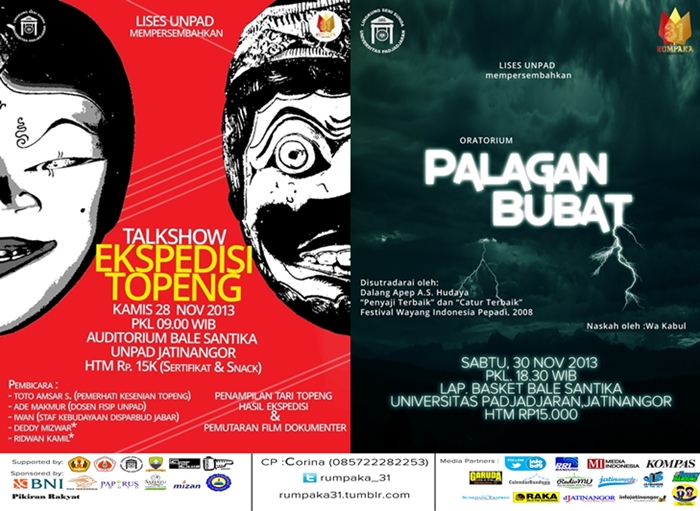 Saksikan Oratorium ‘Palagan Bubat’ & Talkshow Ekspedisi Topeng di UNPAD