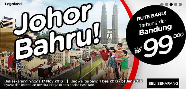 Promo terbaru AirAsia dari Bandung ke Johor Bahru