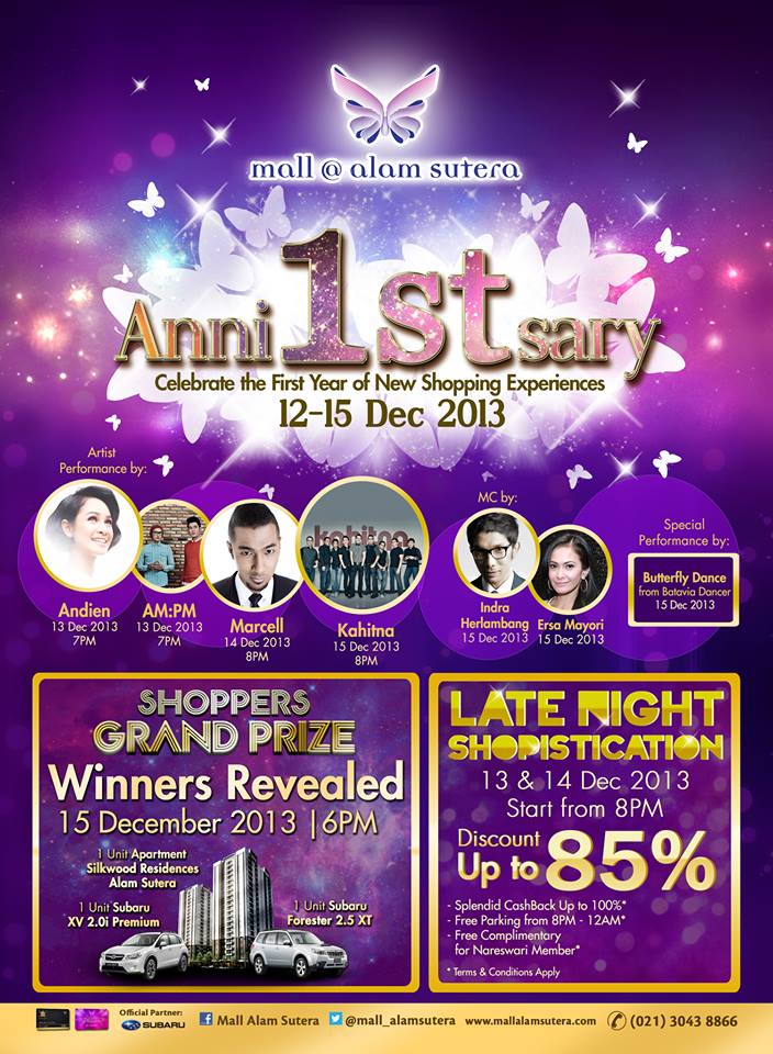 Kemeriahan Mall Alam Sutera 1st Annivesary