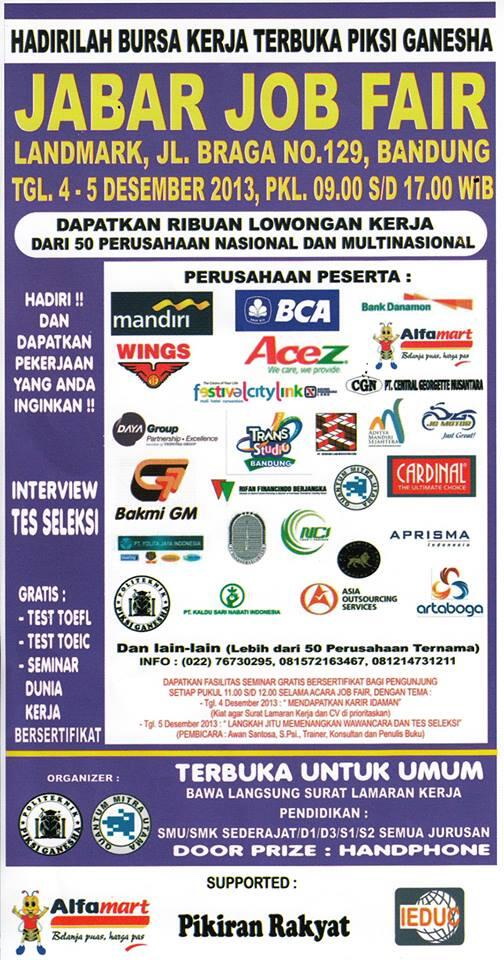 Jabar Job Fair di Landmark Bandung