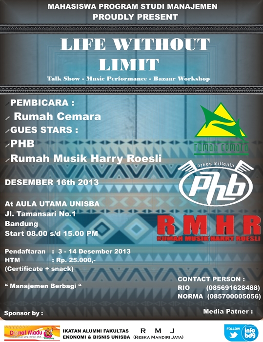 Acara Life Without Limit bersama FE UNISBA Bandung