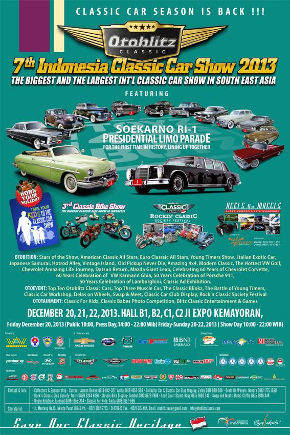 Pameran The 7th Otoblitz Indonesia Classic Car Show 2013 (OICC-Show 2013)
