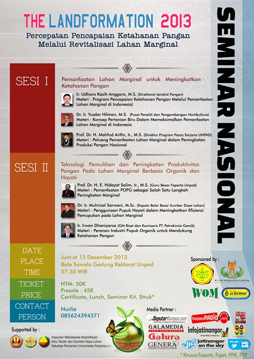 Seminar Nasional ‘The Land Formation 2013′ UNPAD