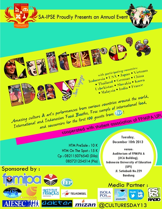 UPI Bandung mempersembahkan Culture’s Day 2013