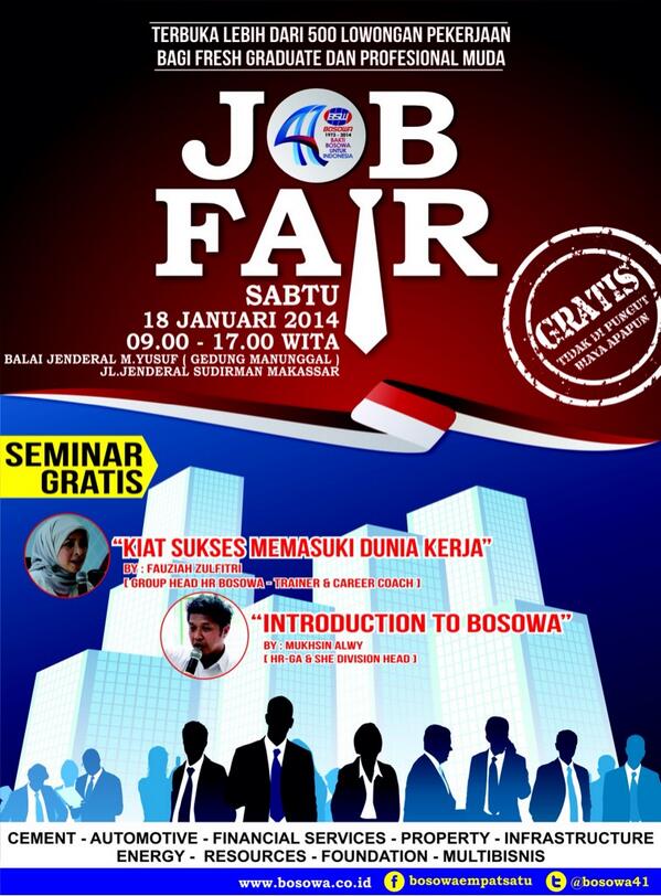 Bosowa Job Fair, Bursa Kerja Makassar