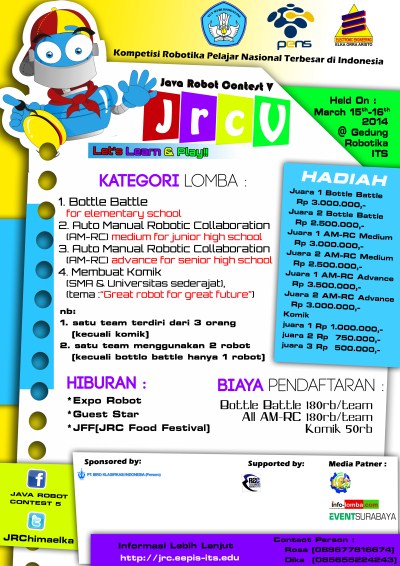 Kompetisi Robotika Pelajar Nasional Terbesar Di Indonesia, JRC (Java Robot Contest ) V
