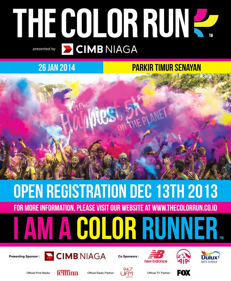 Lomba lari The Color Run 5K Jakarta