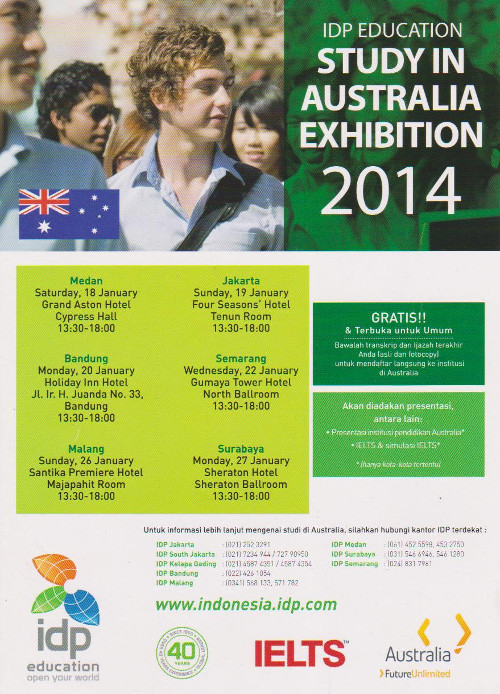 Pameran pendidikan IDP Education Study In Australia Exhibition 2014
