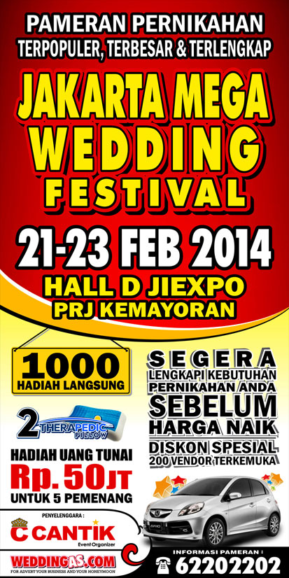 Pameran pernikahan, Jakarta Mega Wedding Festival JIExpo Jakarta