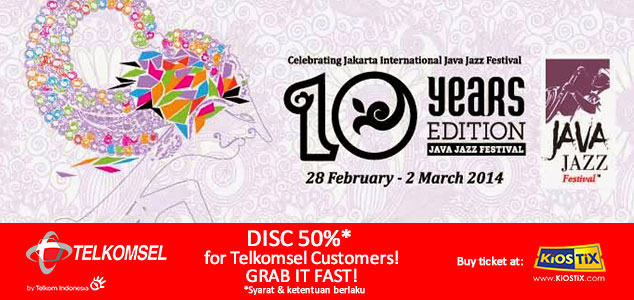 Promo Diskon 50% Tiket Java Jazz Festival 2014