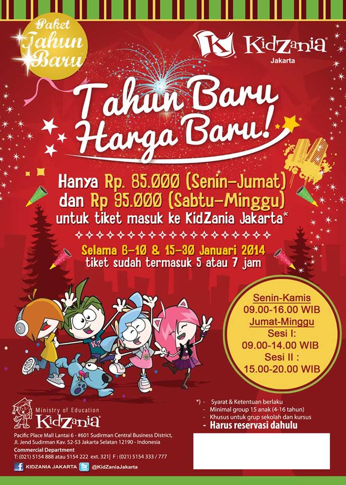 Promo Tahun Baru Kidzania Jakarta