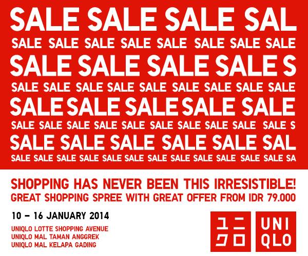 Promo UNIQLO IRRESISTIBLE SALE