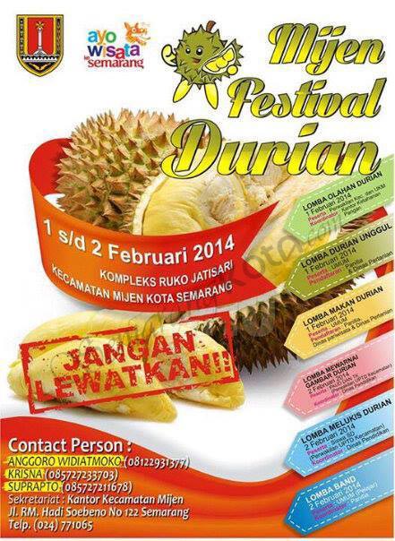 Rayakan Mijen Festival Durian di Semarang