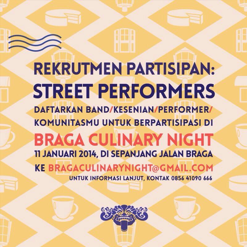 Rekrutmen partisipan Braga Culinary Night Rekrutmen partisipan Braga Culinary Night