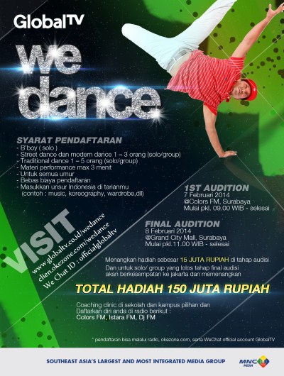 Audisi WeDance Global TV Surabaya