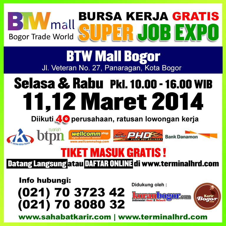 SUPER JOB EXPO, Job Fair Bogor
