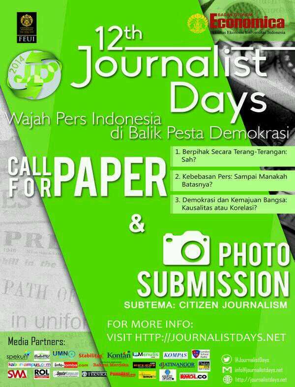 FE UI kembali gelar kompetisi 12th Journalist Days