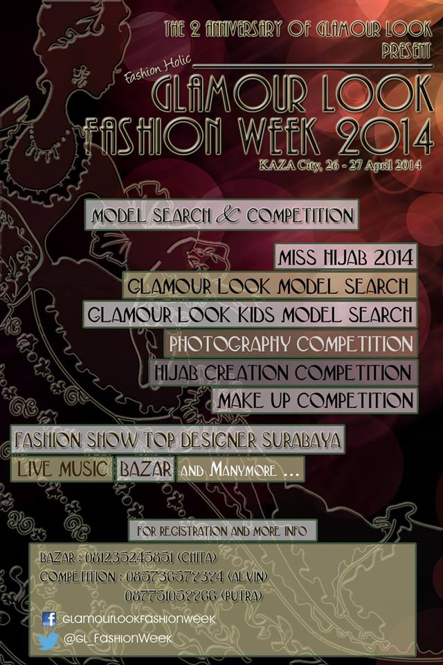 GLAMOUR LOOK FASHION WEEK, April 2014 - Surabaya