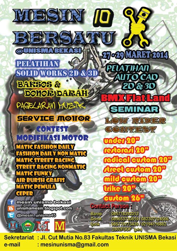 Mesin Bersatu 10 UNISMA Bekasi