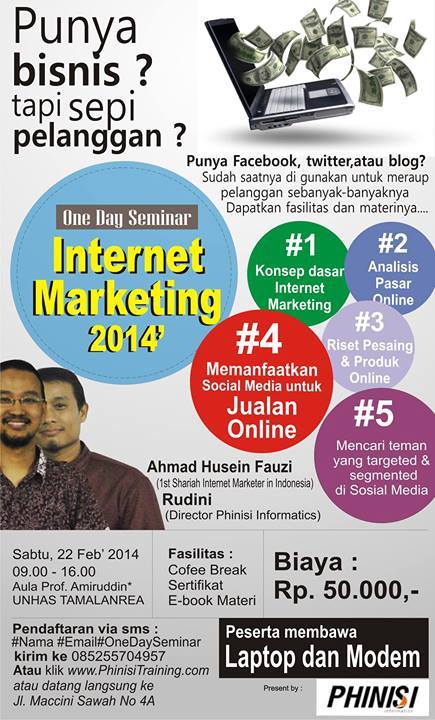 One Day Seminar ”Internet Marketing 2014“ Makassar