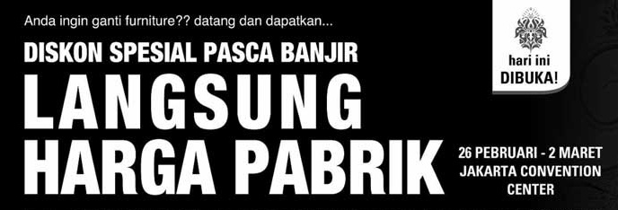 Pameran Furniture Factory Promo 2014