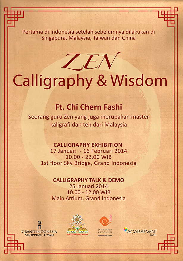 Pameran Zen Caligraphy & Wisdom Exhibition Grand Indonesia, Jakarta