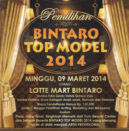 Pemilihan Bintaro Top Model 2014