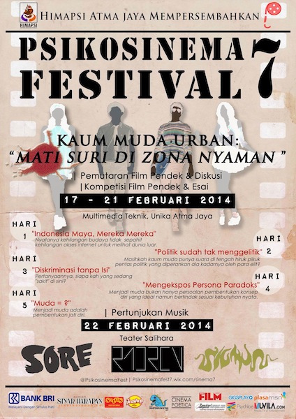 HIMAPSI Atma Jaya gelar PSIKOSINEMA FESTIVAL 7
