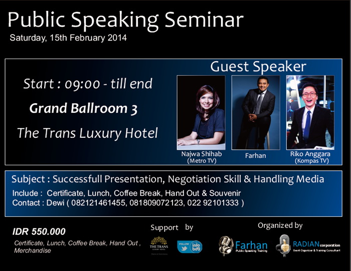 Seminar Public Speaking Bandung