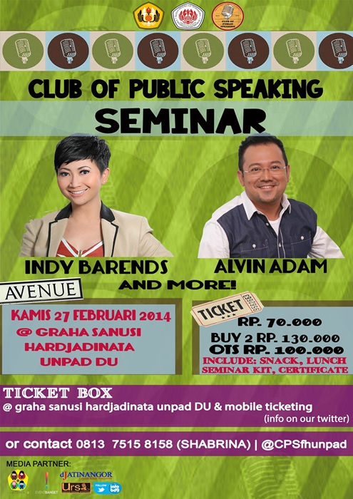 Seminar Club of Public Speaking 2014 Bandung