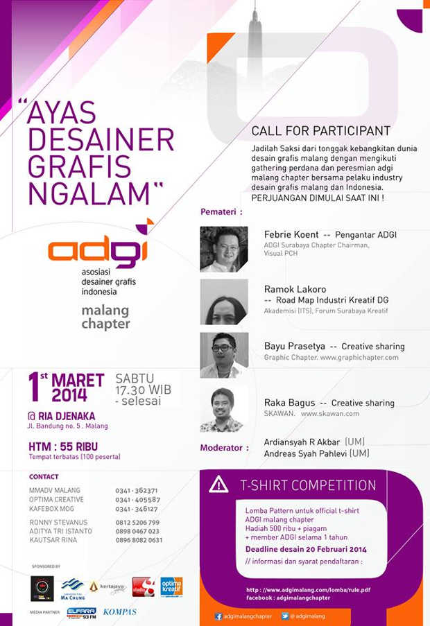 Talkshow dan Lomba Ayas Desainer Grafis Ngalam