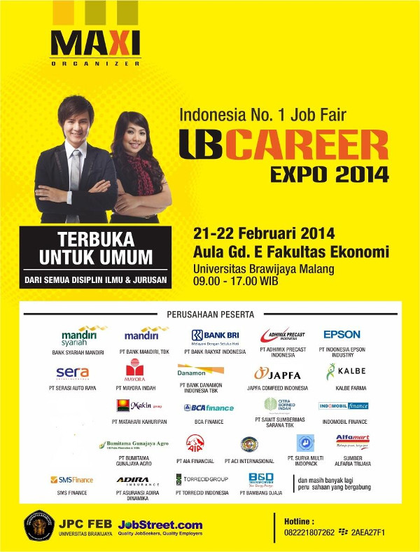 UB Career Expo 2014, Job Fair Malang