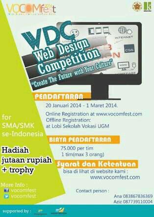 Web Design Competition Vocomfest