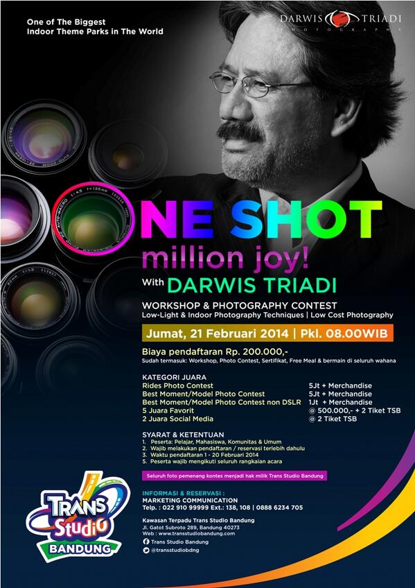 Workshop & Photography Contest Trans Studio Bandung