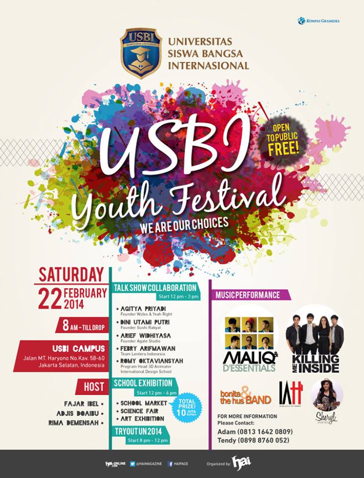 Youth Festival! Universitas Siswa Bangsa Internasional