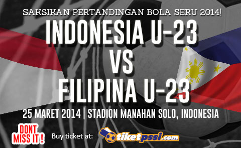 Pertandingan Indonesia U-23 Vs. Filipina U-23