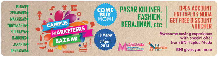 Campus Marketeers Bazaar 2014 di 8 kota