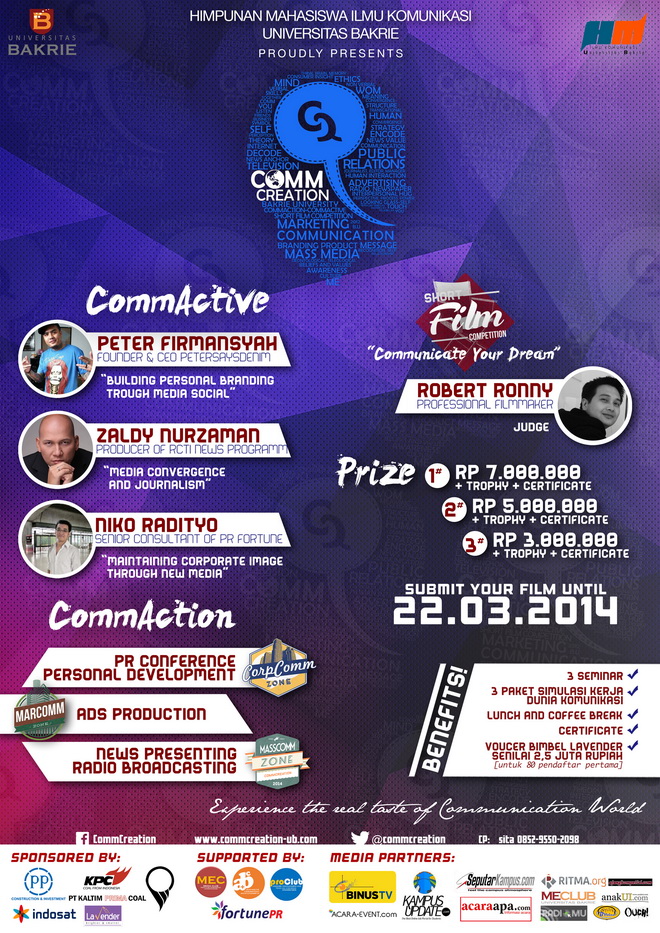 CommCreation 2014 Universitas Bakrie
