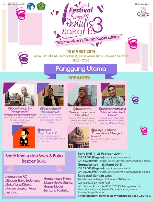 Festival Kumpul Penulis Jakarta ke-3