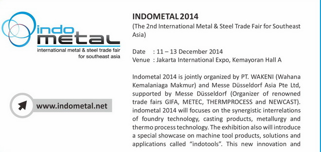Pameran Indometal 2014 Jakarta
