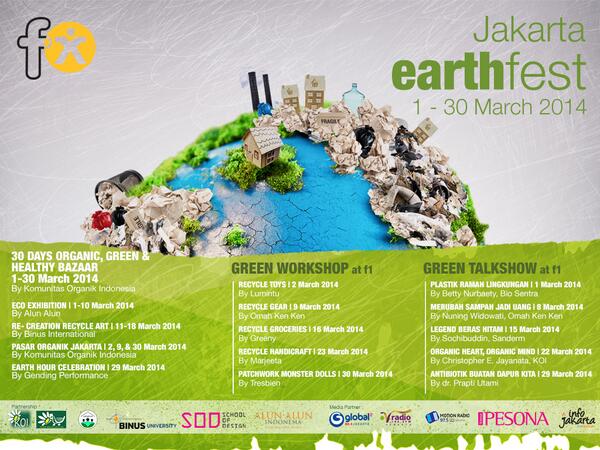 Jakarta Earth Fest fX Sudirman