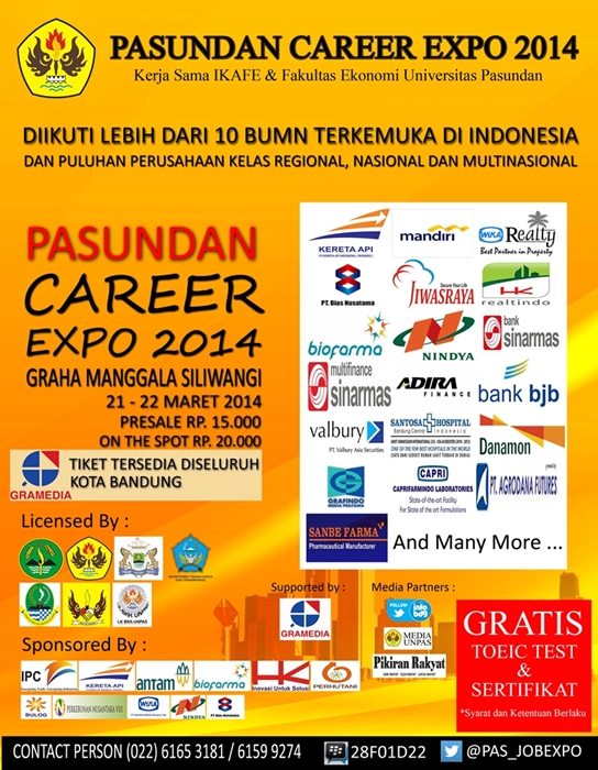 Job Fair, Pasundan Career Expo 2014